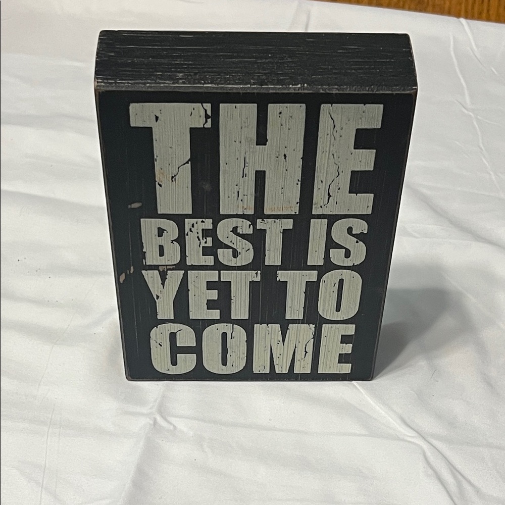 Black and White Decorative Sign